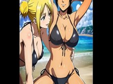 Ymir de Ataque a los Titanes tocándose en la playa