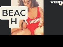 Playa Nudista Salvavidas Cita Romántica Realidad Pública Porno