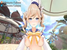 Barbara - Genshin Impact Animación 3D Playa