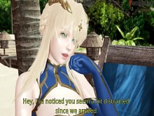 Kasumi me hace una mamada en una playa pública &vert; Fking3-D capítulo 9 &vert; Versión completa y Pov en Sheer & PTRN Fantasyking3