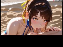 Casa Kasumi después del sexo en la playa | DOA | FKing3-D E8 | Película completa en patreon: Fantasyking3