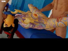 Trío con Jules - Fortnite Hentai 3D FULL HD 60 FPS