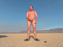 Masturbándose en la playa