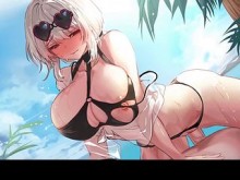 Bombón folla muy duro en la playa con su novio