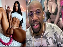 Damisela en apuros con polla transgénero dura y pecho grande le chupan la polla, polla transgénero dura de ébano con cuentas anales, dos chicas de playa con polla dura, generada por IA