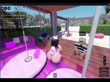 FIESTA EN LA PLAYA UNA JOVEN PIERDE UNA APUESTA CON UN DESCONOCIDO Y LE HACE UNA MAMADA SABROSA &vert; ROBLOX