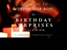 Sorpresas de cumpleaños | Adoración del cuerpo en la playa | Juego de roles de mejor amigo a novio ASMR | Audio Erótico para Mujeres | Voz suave y ronca | Trilingüe