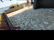 ¡Dick Flash! Profesora Nudista Mamada En Público (Semen En La Boca) Croacia (¡Nos Atraparon!) - MissCreamy