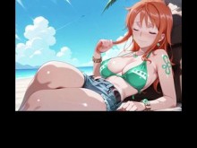 Nami encontró el "one piece", sexo duro con gangbang para un pirata ????‍☠️ (no creerías que todo es IA)