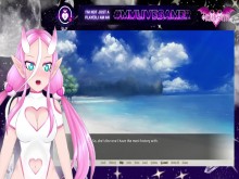 Gran polla en la playa ~ Juegos de Cherry Kiss ~ Juego 2D de Omanko Vivi