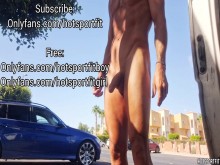 Compilación caliente - Pareja fitness exhibicionista - desnudos en la vía pública - Masturbación arriesgada