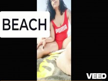 PAREJA DE PLAYA DESNUDA REAL POV