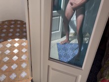 los demás huéspedes del hotel casi me ven ????