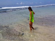 NUDISMO n Red BUTT PLUG Aventura en Playa Salvaje # Disfruta de mi Caminata a Lugares Prístinos del Pacífico Sur