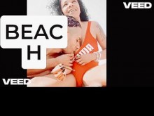 Cosplay Salvavidas Playa Nudista Público Arena Voyeur Pareja