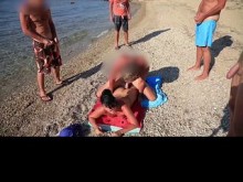 ¡FOLLADA GRATIS EN LA PLAYA! ¡LA ÚLTIMA FIESTA DE CORRIDA! ¡TODOS PUEDEN CORRER!