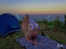 Follando en el campamento 