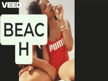 SEXO EN LA PLAYA NUDE PAREJA PÚBLICO REAL