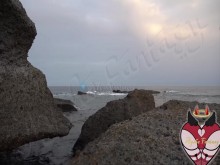 Caliente en la playa