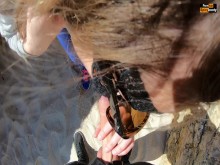 SEXO EN LA PLAYA - MAMADA REAL AMATEUR Y FOLLADA RÁPIDA