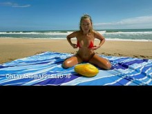 343 HJ Beach Oil Comiendo Coño Digitación Bikini Onlyfans @ appleliu-76
