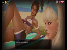 Mythic Manor - Sexo en la playa con Anastasia y oral en el gimnasio con Paige (3/3)