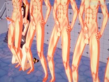 Smash Stars Mythra y Pyra ven el gangbang obligatorio de Morag en Radiant Beach