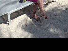 Colgante de zapato de playa dominicano