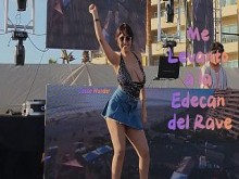 Rave Rosarito Beach: Hermosa edecán termina mamándome la verga en mi auto