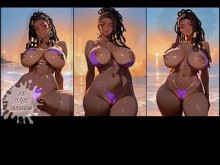¡¡CHICAS NEGRAS CON CURVAS DAN EL MEJOR JOI!! (ANIMACIÓN DE ÉBANO) - ASMR/JOI/ROLEPLAY