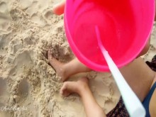 Bebo pis en la playa de Brasil, alto riesgo, bebo más de 3 litros de pis -aprilbigass-