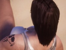 La estrella de TikTok se folla "en público en la playa" con un consolador largo [Hentai 3D]