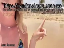¡Le vacío los huevos a un chico en una playa pública!