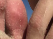 ¡Recopilación de juegos en playa pública con mis pies!