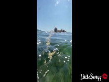 SEXO EN PÚBLICO AL AIRE LIBRE EN LA PLAYA - PAREJA AMATEUR