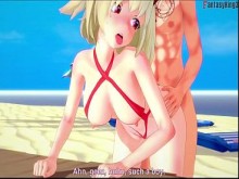 Burnice Bikini sexo duro ahegao en la playa - Zenless Zone Zero &vert; Versión completa y Pov en Sheer & PTRN Fantasyking3