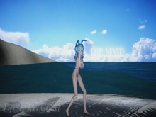 Miku - T-Ara - Estilo conejito - Escenario de playa 1287