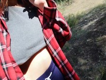 Flash de tetas en la playa